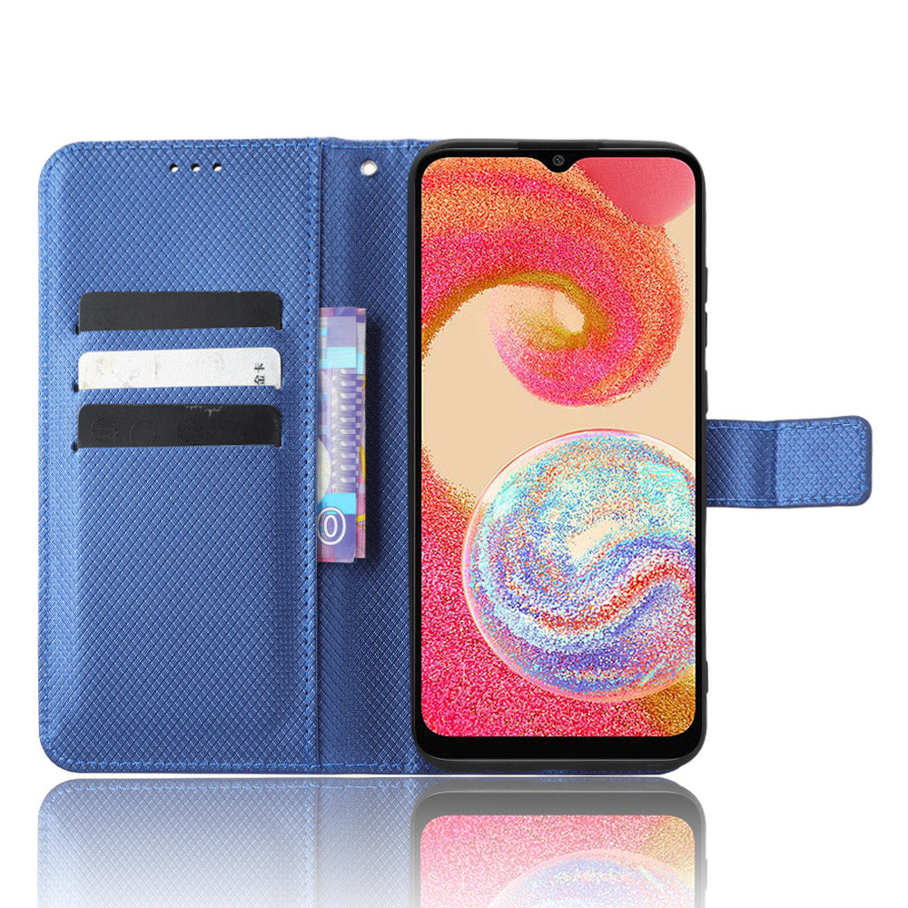 For Samsung Galaxy A04e 4G F04 4G M04 4G Magnetic Clasp Protective Phone Cover Diamond Texture PU Leather Foldable Stand Flip Wallet Phone Case For Samsung Galaxy A04e 4G F04 4G M04 4G Magnetic Clasp Protective Phone Cover Diamond Texture PU Leather Foldable Stand Flip Wallet Phone Case